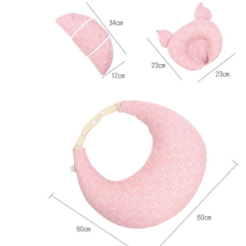 Multifunction Nursing Pillow Baby Maternity Breastfeeding Pillow Adjustable Pregnant woman Waist Cushion Layered Washable Cover - Fire on Fire Store